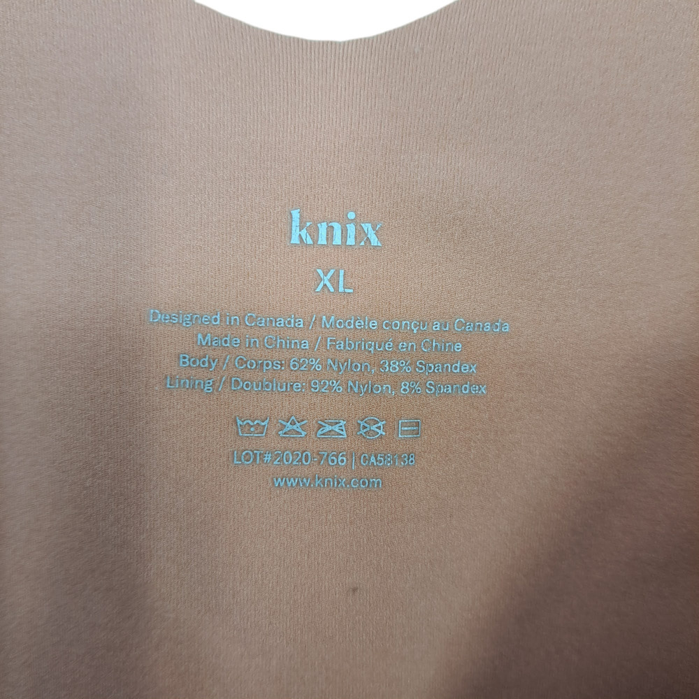 Knix Luxe Lift Evolution Tank Top V Neck Wireless Peach Beige Women's Size XL - Picture 3 of 3
